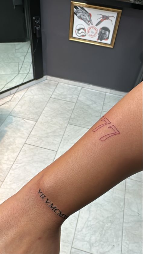 #tattoo #redtattoo #777 #tattooideas #smalltattoo 777 Tattoo Red, 777 Tattoo, Tattoo Red, Red Tattoos, Small Tattoo, Small Tattoos, Tattoo Ideas, Thailand, Tattoos