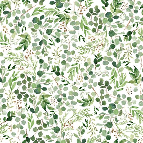 Watercolor Botanical Eucalyptus & Green Leaves , Raspberry Creek Fabrics Eucalyptus Pattern, Leaves Wallpaper Iphone, Foliage Watercolor, Vine And Branches, Earring Inspo, Eucalyptus Green, Eucalyptus Branches, Botanical Leaves, Flower Abstract