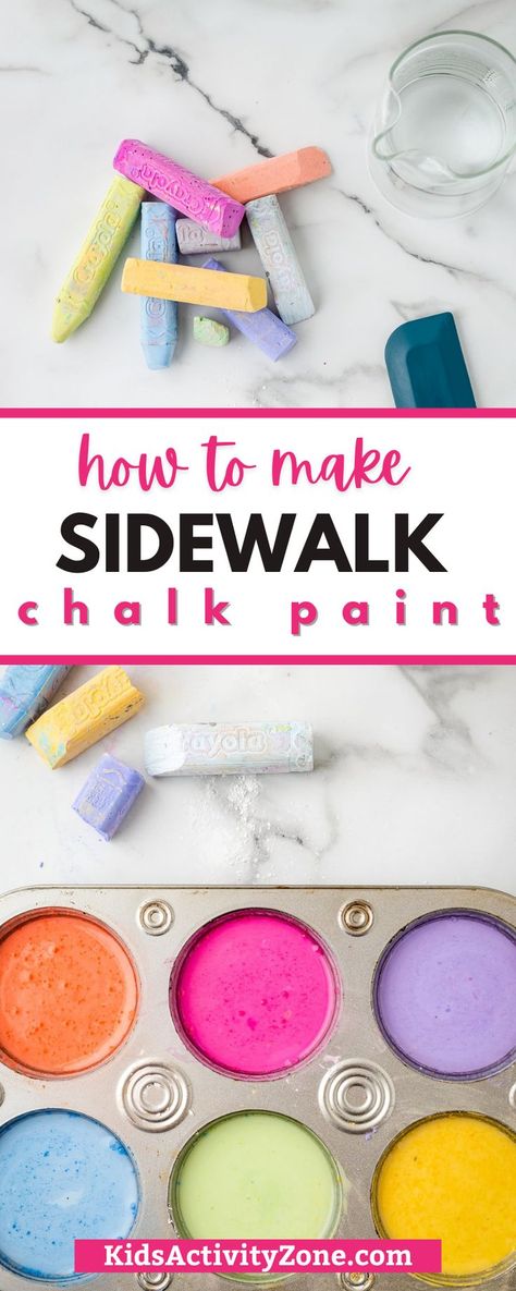 Ideas For Sidewalk Chalk, Cornstarch Chalk Paint, Washable Sidewalk Paint, How To Make Chalk Paint With Baking Soda, Chalk Paint Sidewalk, How To Make Chalk Paint For Sidewalk, Chalk Your Spot Senior, How To Make Chalk Paint, Dinosaur Vbs