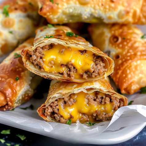 Airfryer Cheeseburger Egg Rolls, Bacon Cheeseburger Egg Rolls, Cheeseburger Eggrolls Recipe Air Fryer, Air Fryer Cheeseburger Egg Rolls, Keto Cheeseburger Eggrolls, Cheeseburger Egg Rolls Air Fryer, Cheese Burger Egg Rolls Recipe, Cheeseburger Eggrolls Air Fryer, Cheeseburger Eggrolls Recipe