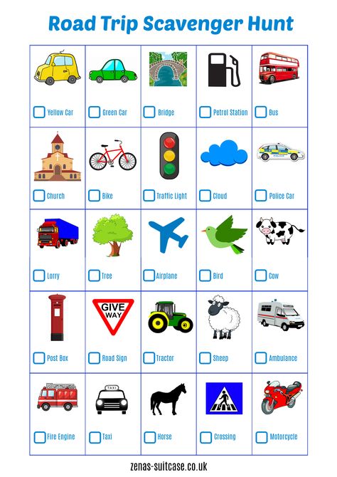 Australian Road Trip Games, Travel For Kids Activities, Car Games For Toddlers, Free Printable Travel Games, Travel Bingo Printable For Kids, Car Bingo Free Printable, Travel Kids Activities Car, Road Trip Printables For Kids Free, Roadtrip Activities For Kids