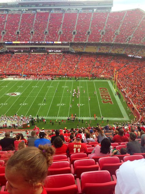 Arrowhead Stadium, Kansas City MO Kansas City Chiefs Stadium, Chiefs Kingdom, Arrowhead Stadium, Nfl Stadiums, Fur Trade, Singing Career, Card Board, Flag Football, Kc Chiefs