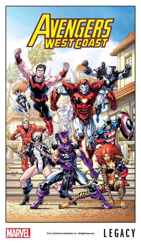 Todd Nauck, West Coast Avengers, Marvel Comics Covers, Free Comic Books, Avengers Comics, Read Comics Online, Marvel Comics Wallpaper, Comic Shop, Marvel Comic Universe