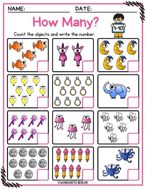 ↳ Tracing numbers 1-5 (Numbers and Number names)
    ↳ Tracing numbers 6-10 (Numbers and Number names)
   ↳ Matching number words (1-10)
   ↳ Number Matching (0-10)
   ↳ What's Missing | Missing numbers on number line.
  ↳ How many bees? Count the bees and circle the correct number.
  ↳ Drawing ten frames.
  ↳ How many dots? Count and circle the correct number.
  ↳ Counting fingers (Cut and paste)
  ↳ Ten frame cut and paste. English Exam Papers, Worksheet Numbers, Count And Write, Name Tracing Worksheets, Counting Objects, Holiday Homework, English Stories For Kids, Teacher Posters, Counting Worksheets