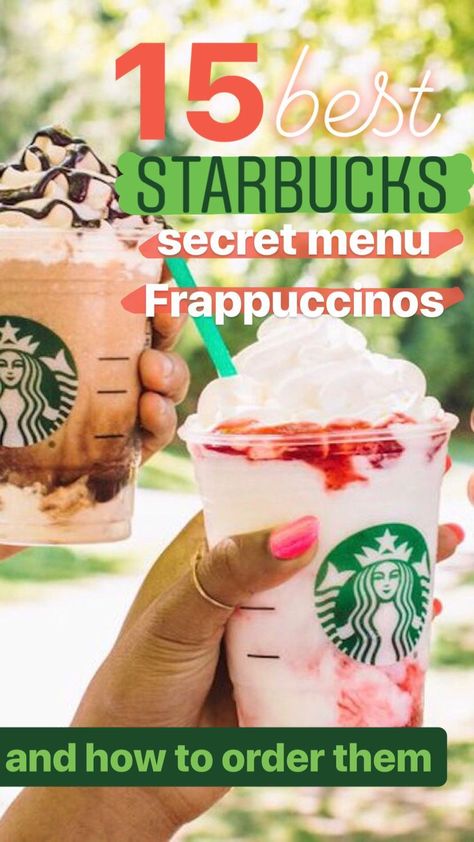 The 15 best Starbucks secret menu Frappuccinos and how to order them Frappuccino Flavors, Starbucks Frappuccino Recipe, Coffee Frappuccino, Secret Starbucks Recipes, Iced Starbucks Drinks, Secret Starbucks Drinks, Secret Menu Items, Frappuccino Recipe, Starbucks Secret Menu Drinks