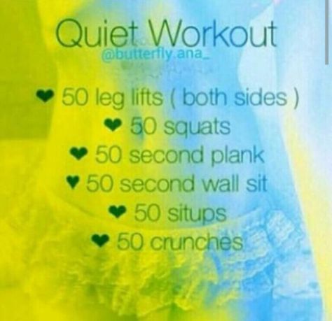 Quiet Morning Workout, Apartment Workout, Quiet Workout, Workout Morning, Mini Workouts, Bed Workout, Control Cravings, Summer Body Workouts, Best Ab Workout