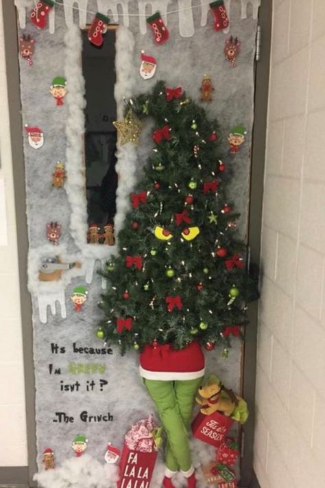 The best ideas for creative Christmas classroom door decorations including funny ideas, ideas with kids, preschool ideas and ideas for teachers so you can win the Christmas door decorating contest this year! Over The Top Christmas Classroom Door Decorations, Rudolph The Red Nose Reindeer Door Decorations, Crazy Christmas Door Decorations, Unique Door Decorations For Christmas, Elaborate Christmas Door Decorations, Christmas Door Ideas For Apartments, Over The Top Christmas Door Decorations, Unique Christmas Door Ideas, 3d Christmas Classroom Door Ideas