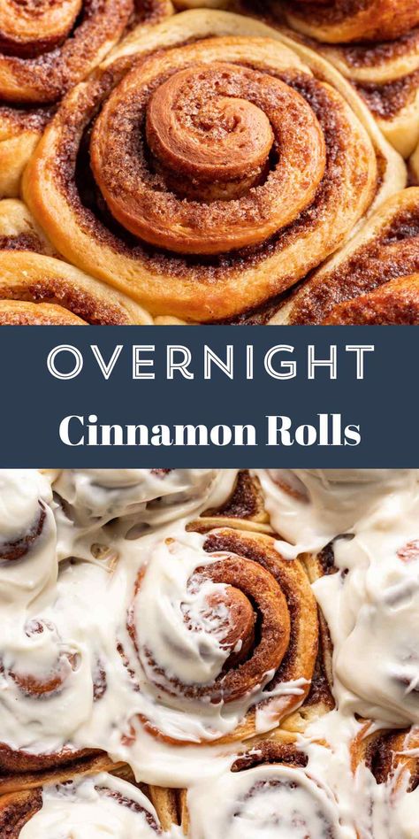 Overnight Cinnamon Rolls - I Heart Eating Overnight Baking Recipes, Cinnamon Rolls Night Before, Non Cinnamon Rolls, Rapid Yeast Cinnamon Rolls, Night Before Cinnamon Rolls, Light And Airy Cinnamon Rolls, Cinnamon Rolls Homemade Yeast, Make Ahead Cinnamon Rolls Easy, Baking Powder Cinnamon Rolls