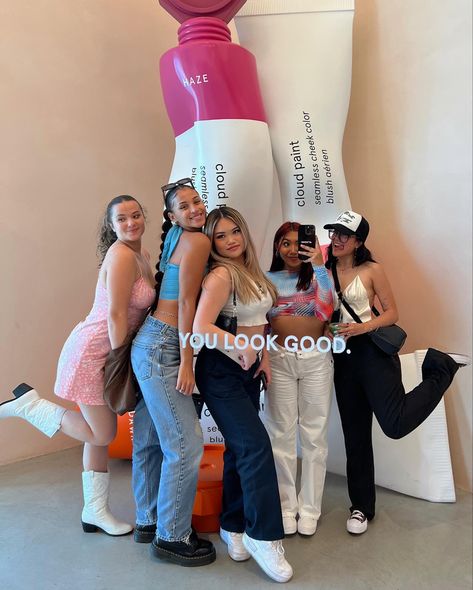 Glossier La Store, Glossier Mirror, Bloom Photoshoot, Glossier Store, Glossier Models, Dear Face, Event Brochure, Rv Bathroom, Beauty Party