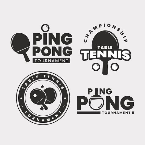 Table Tennis Logo, Tennis Drawing, Tennis Logo, Tennis Posters, Academy Logo, Logo Design Collection, Fashion Design For Kids, Set Table, Logo Creation