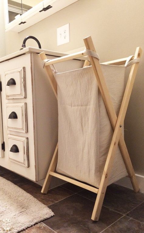 Laundry Hamper Diy, Hamper Diy, Cottage Diy, Bilik Idaman, Desain Furnitur Modern, Hemma Diy, Dekor Diy, Diy Laundry, Wood Furniture Diy