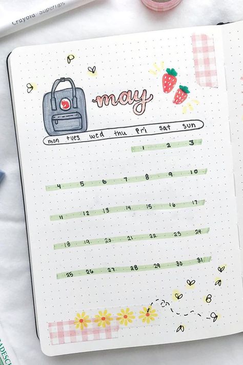 Minimalist Bullet Journal Monthly Calendar Template For School - Bullet Journal Spread #bulletjournalmonthcalendar #bulletjournalcalendarlayout #bulletjournalmonthlyspreads #bulletjournalminimalist #bulletjournalideasforbeginners Bullet Journal Monthly Calendar, Bullet Journal Month, Journal Calendar, Penanda Buku, Bullet Journal Ideas Templates, Album Journal, Bullet Journal Notes, Bullet Journal Paper, Seni Dan Kraf