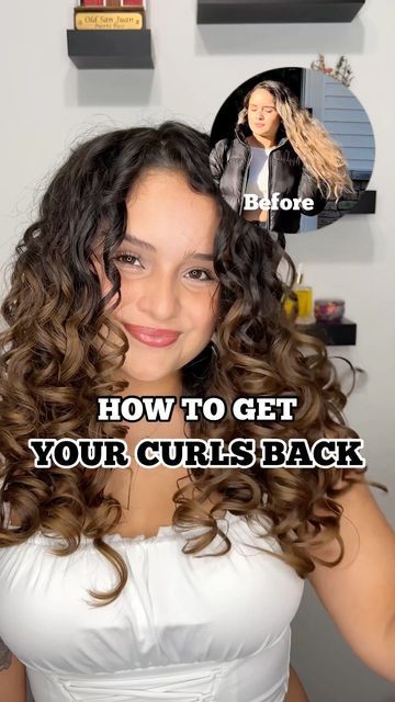 How To Get Back Your Curls, How To Bring My Curls Back, How Do I Make My Hair Curly, How To Revive Your Curls, Getting Curly Hair Back, How To Bring Back Curls, How To Bring Back Damaged Curls, How To Rejuvenate Curly Hair, How To Bring Curls Back To Life