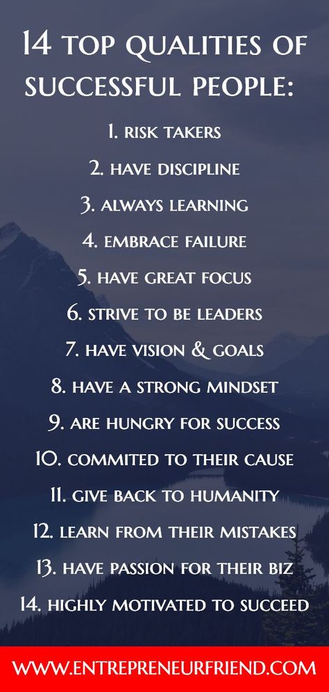 It turns out there are a number of important characteristics, qualities, and traits of successful people most individuals who succeed in anything commonly share. The traits of successful people include: having a strong entrepreneurial mindset, great focus, discipline, leadership skills, commitment, hunger, vision and a strong passion for their biz or cause. Entrepreneur, Entrepreneurship, Tips, Truths, Career, Products, Entrepreneur inspiration, Entrepreneur quotes. Click for more info. Billionaire Mindset, Finanse Osobiste, Being Successful, Citation Entrepreneur, Successful Entrepreneur, Leader In Me, Habits Of Successful People, Success Habits, Entrepreneur Inspiration