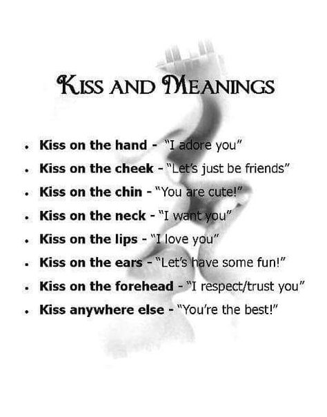 Kiss Meaning, Kinds Of Kisses, Types Of Kisses, Inappropriate Thoughts, Forehead Kisses, You Are Cute, Romantic Love Quotes, Just Friends, Romantic Love