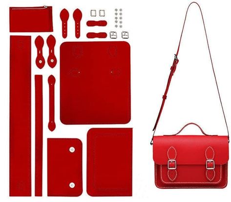 DIY Purse Bag Satchel Making Kit Cambridge Sewing Pattern Wallet PU Leather Material Craft Tool Set Handmade Handbag Shoulder Bag Sewing Pattern Wallet, Cambridge Bag, Handbag Sewing, Handmade Handbag, Holiday Day, Diy Purse, Wallet Pattern, Handmade Handbags, How To Make Handbags