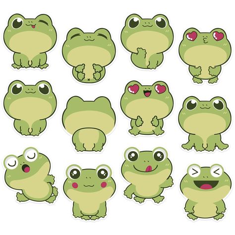 PRICES MAY VARY. 🐸【Cute Sticky Notes】：You will receive 12 pads of frog sticky notes in 12 styles, each pad has 50 sheets, a total of 600 sheets, a variety of styles in large quantities, enough to meet the needs of your work, study and daily life in the use and replacement. 🐸【Fun Design】：These cartoon frog self sticky notepads are designed with cartoon frog pattern, cute, vivid and funny, bright colors, novel and unique shape of the frog self-stick notes pads can attract attention and remind yo Sticky Notes Cute, Frog Cartoon, Notes Cute, Frog Pattern, Frog Theme, Frog Illustration, Stick Notes, Journal Diy, Memo Pads