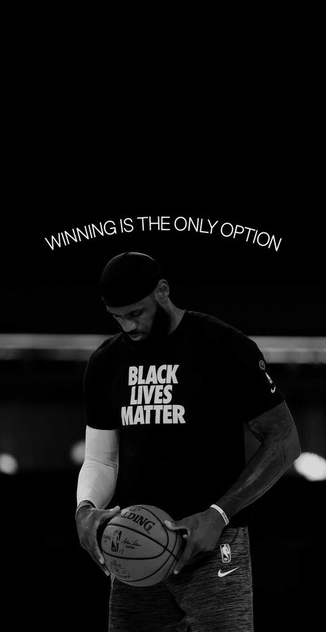 Nike Quotes Motivational Wallpaper, Lebron James Motivation Wallpaper, Inspirational Quotes Positive Wallpaper, Winning Is The Only Option, Bball Quotes, Lockscreen Motivation, Motivational Basketball Quotes, Nba Quotes, Just Do It Wallpapers