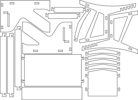 Student kit - Open source CNC furniture on Student Show Cnc Furniture Design, Laser Cut Furniture, Cnc Furniture Plans, Chair Design Modern, Cnc Furniture, Woodworking Basics, Wood Furniture Design, Wood Crafting Tools, Furniture Design Chair