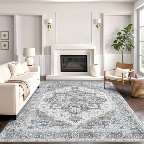 Retro Rugs, 5x7 Area Rug, 9x12 Area Rugs, Rugs For Living Room, Grey Carpet, Living Room Area Rugs, 8x10 Area Rugs, Large Area Rugs, Bedroom Carpet