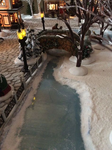 Diy Ice Skating Rink For Christmas Village, Dept 56 Dickens Village Display Ideas, Patio Landscape Ideas, Dickens Village Display, Diy Christmas Village Platform, Landscape Ideas Backyard, Village Noel, Landscape Design Plan, Sketches Landscape