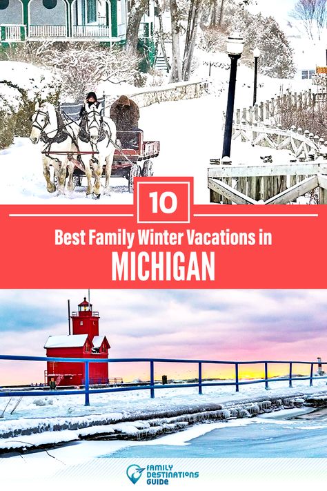 Want ideas for a family vacation to Michigan? We’re FamilyDestinationsGuide, and we’re here to help: Discover Michigan’s best winter vacations for families - so you get memories that last a lifetime! #Michigan #Michiganvacation #michiganwintervacation #Michiganwithkids #familyvacation Michigan Family Vacation, Winter Vacation Packing List, Vacations For Families, Winter Family Vacations, Michigan Christmas, Winter Vacation Outfits, Midwest Vacations, Best Winter Vacations, Michigan Winter