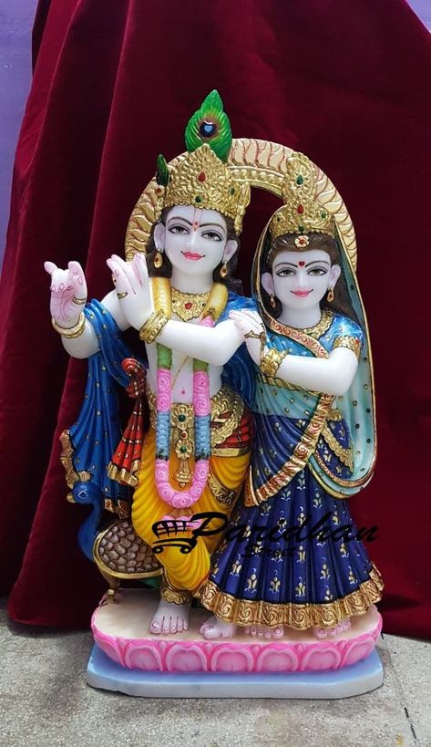 Radha Krishna Marble Murti In Jaipur Jugal Jodi Radha Krishna, Radha Krishna Idol Statues, Radha Krishna Marble Murti, Radha Rani Murti, Radha Krishna Murti, Radha Krishna Idol, Krishna Murti, Dancing Ganesha, Marriage Anniversary Gifts