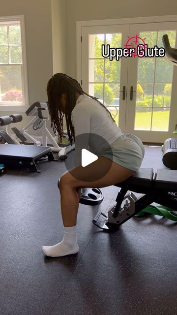 Jas on Instagram: "✨Seated Sumo Squat Pulses✨  If that top shelf is your target definitely throw this in your glute day.  My workouts are always planned out 4 weeks at a time. BUT my algorithm brought me @officiallysunnyb doing these and it looked 💣 so I tried it at the end of my planned glute focused leg day.    DB, plate, Long resistance band..all were 🔥 so in the gym or at home everyone can win with this move. As with all exercises if you want to see continuous growth from this move progressively add reps or up the weight you use.   #addthismove #gymglutes #homeglutes #upperglutes" Sitting Glute Exercise, Seated Sumo Squats, Seated Glute Exercises, Top Shelf Glute Workout, Leg Day Workout At The Gym, Glute Focused Leg Day, Glutes Day, Long Resistance Band, Squat Pulses