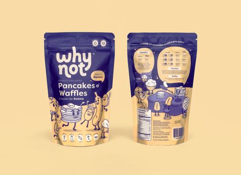 Pancake Packaging Design, Pancake Packaging, Waffle Packaging, Packaging System, Indulgent Food, Colombian Food, Waffle Mix, Unique Packaging, Pancake Mix