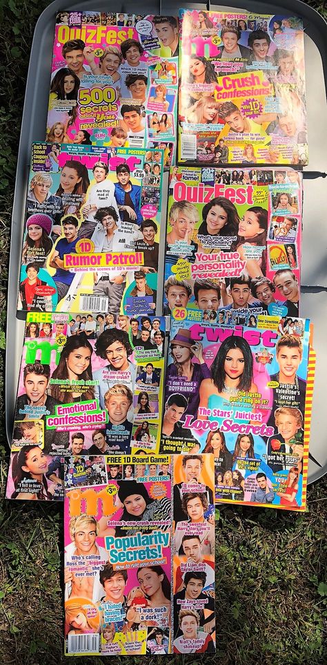 Selection of 7 teen magazines including twist magazine, m magazine, and quizfest magazine. $1.00 for all. Magazine Ideas Design Creative, Teen Magazine 2000s, 2000s Teen Magazine, Early 2000s Magazine, 90s Teen Magazine, 2000s Yearbook, Magazine Activities, Grunge Magazine, Cute Magazine