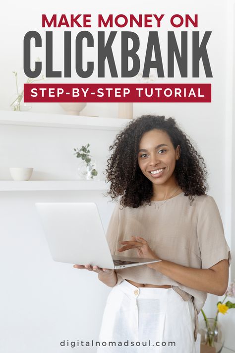 Making money with affiliate marketing is surely one of the most popular ways to make money online. It can be a great side hustle or even a full-time online business. This article shows you step-by-step how you can make money with Clickbank. This affiliate network is free to use and very beginner-friendly. So make sure you check out this Clickbank guide to see the best tips! #workfromhome Clickbank For Beginners, Clickbank Affiliate Marketing, Making Money Online Free Website, Clickbank Affiliate, Ebook Promotion, Business Ebook, Shopify Marketing, Website Promotion, Money Makeover