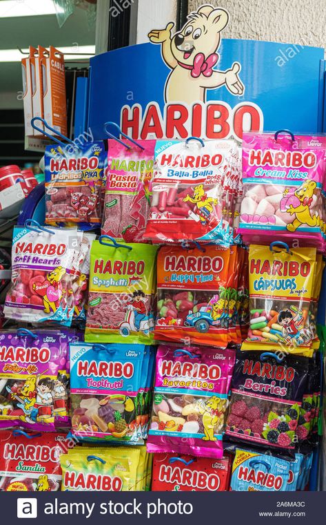 Candy Saled, Haribo Aesthetic, Convenience Store Snacks, Snacks Store, Good Candy, Candy Gummies, Candy Store Display, Spain Catalonia, Chocolate Tumblr