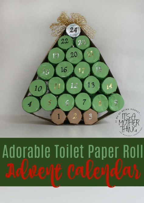 Planning for the holidays? Check out these 16 great ideas for decorating this Christmas! Lots of cute crafts for kids and grown-ups, as well as holiday decor and advent calendars! Everything you need to create the perfect holiday home. #christmas #holidaydecor #crafts Porta Halloween, Calendrier Diy, Calendar Advent, Christmas Advent Calendar Diy, Toilet Paper Crafts, Advent Calendars For Kids, Calendar Christmas, Toilet Paper Rolls, Diy Calendar