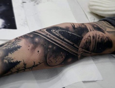 Males Pencil Shaded Universe Tattoo Sleeve Galaxy Tattoo Sleeve, Space Tattoo Sleeve, Tattoo Pencil, Astronaut Tattoo, Tattoo Diy, Universe Tattoo, Planet Tattoos, Galaxy Tattoo, Stars Space