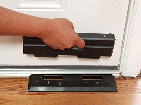 Door Brace, Door Jammer, Front Door Security, Door Reinforcement, Home Security Tips, Door Security, Security Tips, Home Defense, Patio Door