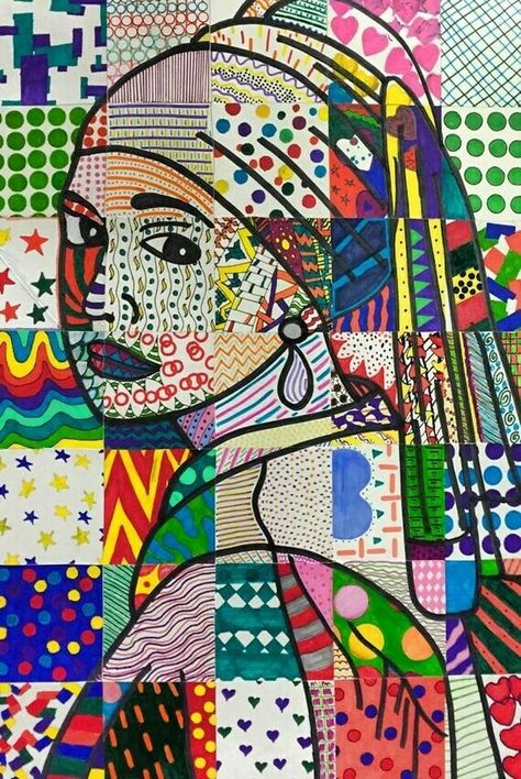 Collaborative Art Projects For Kids, Nice Painting, Classe D'art, Group Art Projects, Collaborative Art Projects, Middle School Art Projects, Istoria Artei, Elementary Art Projects, Collaborative Art