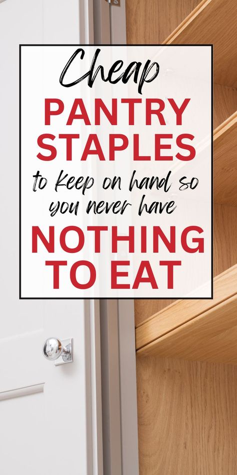 Baking Pantry Staples, Must Haves In Pantry, Baking Pantry Essentials, Stocked Pantry List, Staple Kitchen Ingredients, Ingredient Household Shopping List, Basic Pantry List, Kitchen Basics List Food, Kitchen Pantry Staples