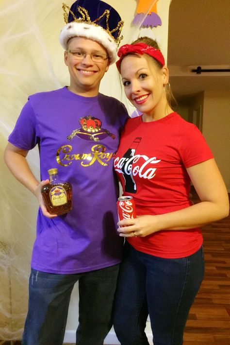 Crown and Coke Crown And Coke Halloween Costume, Coke Halloween Costume, Crown And Coke, Work Group Halloween Costumes, Black Halloween Dress, Holloween Costume, Group Halloween Costumes, Dress Halloween Costume, Costumes Halloween