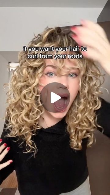 Managing Curly Hair, How To Break The Cast On Curly Hair, Root Clipping Curly Hair How To, How To Scrunch Your Hair, How To Get Tight Curls, How To Part Curly Hair, Scrunch Hairstyles, How To Style Curly Bangs, Curly Tutorial