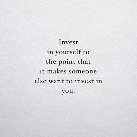 Quotes About Life 🙌 on Instagram: “If you want to invest in something with minimum risk and a guaranteed big return, invest in yourself! 💫 Repost: @thelawofattraction1” Self Investment Quotes, Quotes About Investing In Yourself, Investment Quotes Inspiration, Investing In Yourself Quotes, Investing Quotes Motivation, Quotes About Investing, Quotes About Yourself, Quotes About Being Yourself, Invest In Yourself Quotes