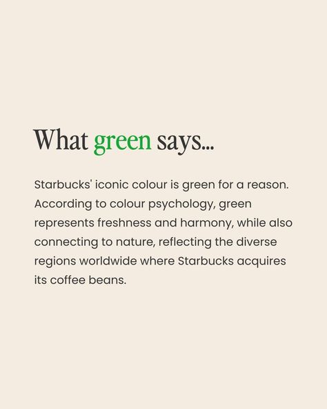 Colour psychology & the influence it has on your brand 🌈⁠ ⁠ PART 2 ✨⁠ ⁠ If you missed part one, I covered the effect of the colour red! ❤️⁠ ⁠ This time it’s all about GREEN! 🌿⁠ ⁠ Did you know every colour is associated with different emotions? Colour psychology plays a role in branding and products by influencing how consumers interact with your brand. Each colour evokes an emotion which can impact if a client books with you or not.⁠ ⁠ What brand do you think of when you see the colour green?... Green Psychology, The Colour Green, The Colour Red, Colour Psychology, Psychological Effects, Different Emotions, Poem Quotes, Colour Red, Green Colors