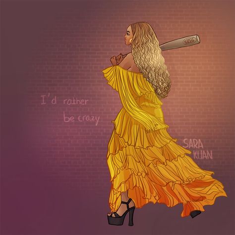 HOLD UP by sarakuan on DeviantArt Beyonce New Album, Queen Bee Beyonce, So Emotional, I Have No Words, Beyonce Queen, Movie Clip, Hold Ups, Girls Cartoon Art, Queen Bees