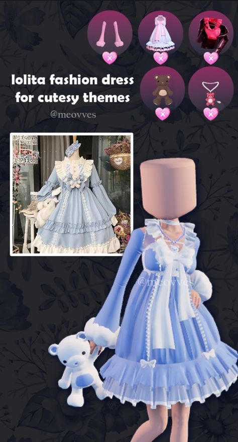 Dti Outfits Ideas Victorian, Lolíta Fashion Dress To Impress Outfits, Dress Hack Dress To Impress, Dress To Impress Theme Victorian, Rococo Dress To Impress Outfit, Ribbon Galore Dress To Impress, Dti Outfits Victorian Theme, Victorian Dti Outfit, Dress To Impress Lolíta Fashion