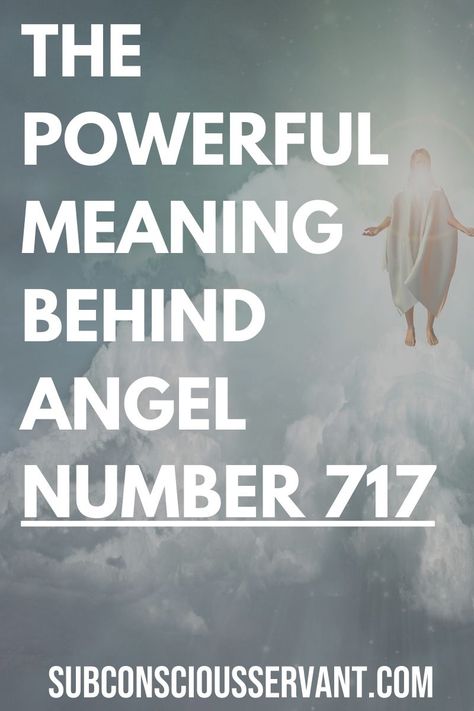 Angel Number 717 - Angel numbers are a great way to for your spirit guides to communicate with you. Angel number 717, specifically, is a number with a strong spiritual message. This article I decode the message behind this number. #Numerology #717 #AngelNumber via @subconsciousservant House Cleansing Prayer, Prosperity Mindset, Angel Number 7, House Cleansing, Angel Number Meanings, Number Meanings, Angel Messages, Eyes On The Prize, Spiritual Messages