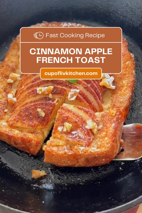 Cinnamon Apple French Toast – The Ultimate Comfort Breakfast Crescent French Toast, Cinnamon Apple French Toast, Comforting Breakfast, Apple Toast, Apple French Toast, Relaxing Morning, Cinnamon Apple, Spiced Apples, Baked Apples