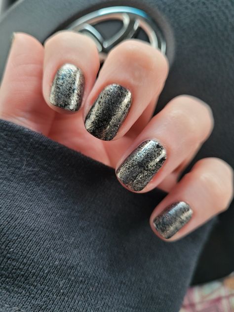 Single set manicure using Color Street dry nail polish, set is A Pyrite's Life Gold Manicure, Dry Nail Polish, Nail Polish Set, Color Street, Manicure, Nail Polish, Rings For Men, Nails, Gold