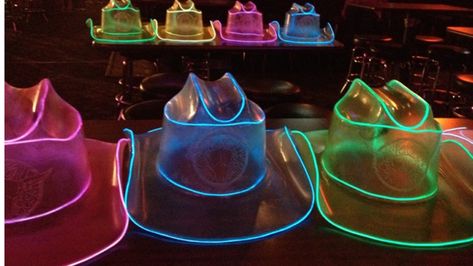 Neon Pool Parties, Neon Cowboy, Bachelorette Party Planner, Cowboy Theme Party, 17th Birthday Ideas, 21st Bday Ideas, Cowgirl Look, Girl Bday Party, Space Cowgirl