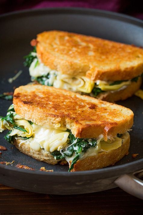 Artichoke Grilled Cheese, Artichoke Grilled, Grill Cheese, Ultimate Grilled Cheese, Grilled Sandwiches, Grill Sandwich, Hand Pie, Nice Recipes, Artichoke Recipes