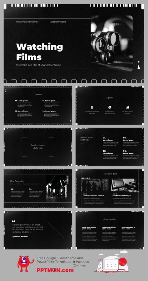 Watching Films Free PowerPoint Template and Google Slides Theme – presentation by PPTMON
Features: 25+ Minimal Design-IDEA Multi-purpose Presentation For PowerPoint templates and Google slides themes

#Films, #PPTtemplate #PPT #PowerPoint #presentation #FREEPPTTEMPLATE, #PPTDESIGN, #POWERPOINTDESIGN, #PPTTEMPLATEDOWNLOAD, #POWERPOINTTEMPLATE, #GOOGLESLIDES, #GOOGLESLIDESTHEME, #GOOGLEPRESENTATION, #FREEPOWERPOINTBACKGROUND, #PRESENTATIONDESIGN, #FREEPOWERPOINTTEMPLATES Theme Presentation, 포트폴리오 레이아웃, Presentation Design Layout, Proposal Design, New Template, Slides Design, Google Slides Theme, Graph Design, Powerpoint Presentation Design