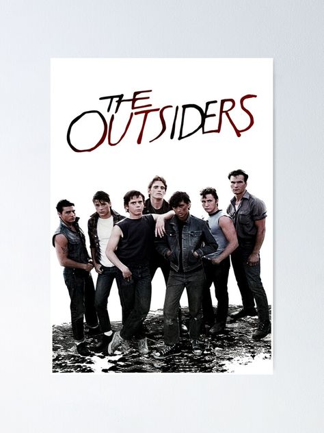 The Outsiders Poster, Outsiders Poster, Room Flags, Outsiders Movie, The Outsiders Greasers, The Outsiders 1983, Office Room Decor, Custom Poster, Print Decor